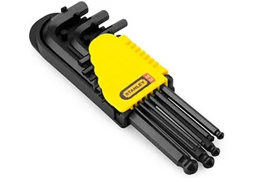 Bộ lục giác bi 9 chi tiết hệ mét Stanley 69-256 1.5mm-10mm