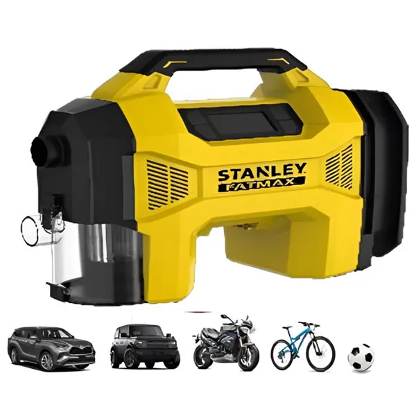 Máy bơm hơi đa năng dùng pin kèm tính năng thổi và hút bụi hiệu STANLEY Model