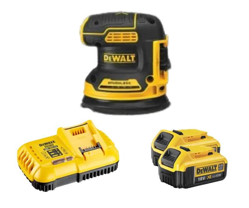 Máy chà nhám cầm tay DeWALT DCW210M2 20V-125mm( kèm 2 pin 4.0Ah+ sạc)