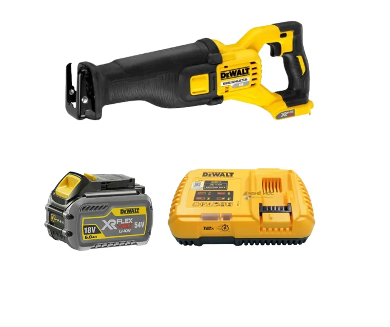 Máy cưa cầm tay DeWALT DCS388T1-KR 54V(kèm 1 pin 54V-6.0Ah+ sạc)