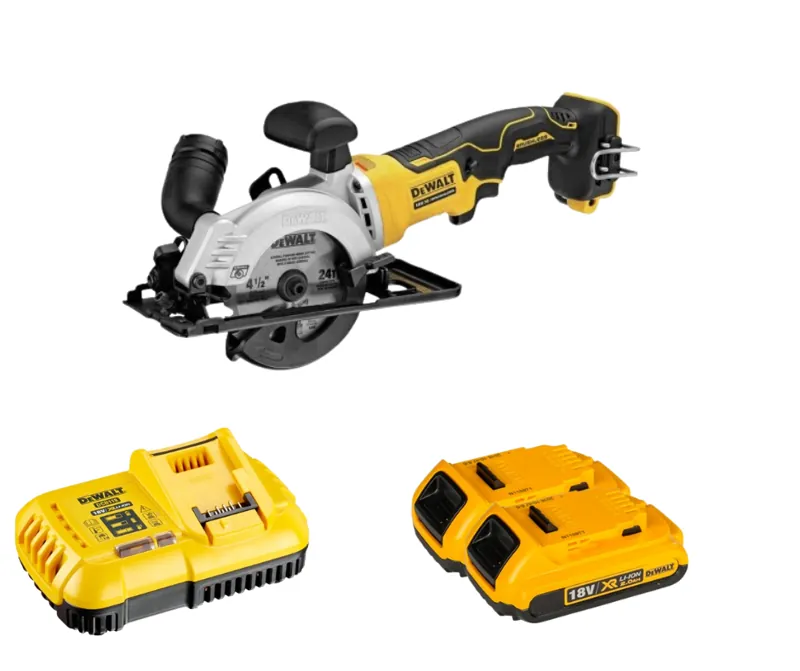 Máy cưa cầm tay DeWALT DCS571D2 2Ah-18V( kèm 2 pin 2.0Ah+sạc)