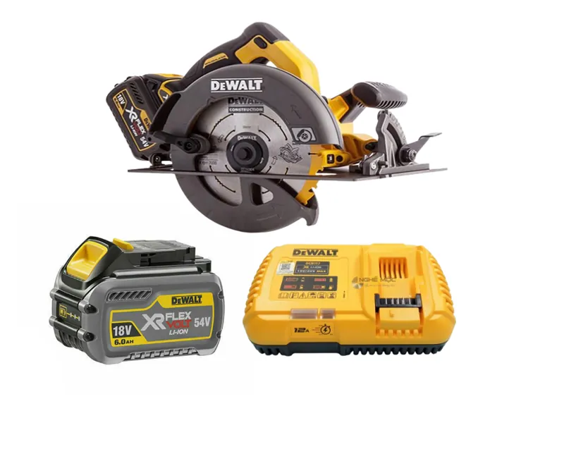 Máy cưa cầm tay DeWALT DCS575T1-KR 54V(kèm 1 pin 54V-6.0Ah+ sạc)