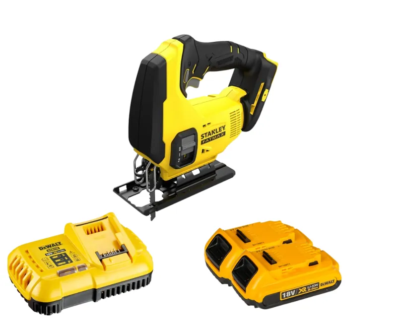Máy cưa cầm tay Stanley SCJ600M2( kèm 2 pin 4,0Ah+ sạc)