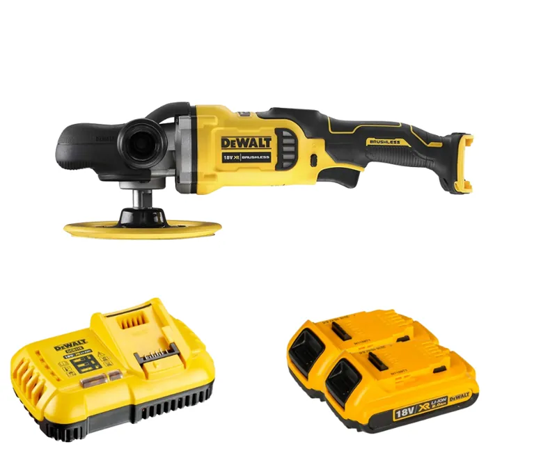 Máy đánh bóng cầm tay DeWALT DCM849D2( kèm 2 pin 2.0Ah+ sạc)