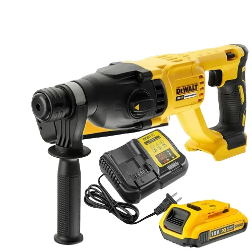 Máy khoan cầm tay DeWALT DCH133D1 18V-BL 3 chức năng(kèm 01 pin 2.0Ah + sạc)