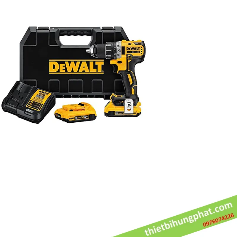 Máy khoan vặn vít dùng pin DeWALT DCD791D2 ( 2 Pin 18v 2Ah+ Sạc)