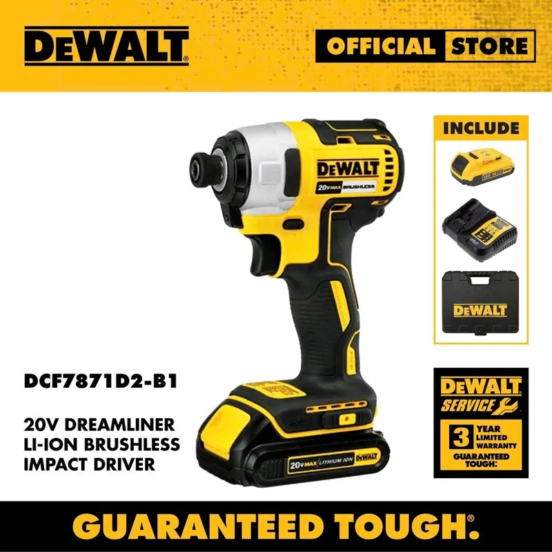 Máy Vặn Vít Động Lực Pin DeWALT DCF7871D2 (18V)