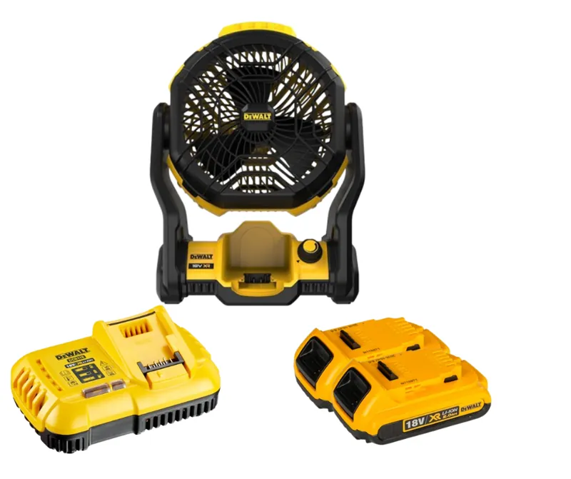 Quạt bàn DeWALT DCE512D2(kèm 02 pin 2.0Ah + sạc)