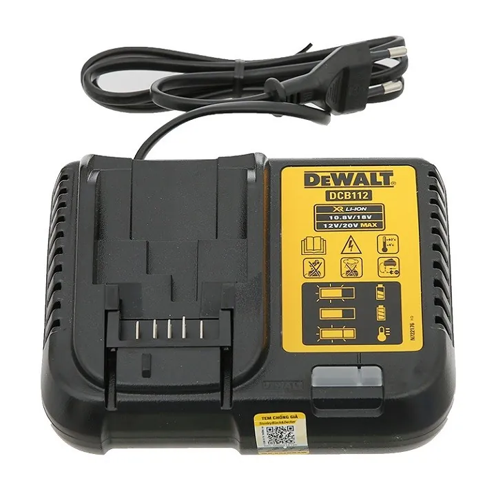 Sạc pin DeWALT DCB112-B1 10.8V - 18V 2 Ah