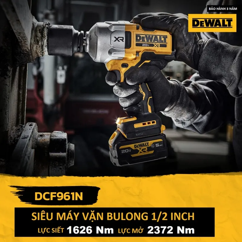 THÂN MÁY SIẾT BULONG BL DeWALT DCF961N PIN 18V-20V MAX( không kèm pin sạc)